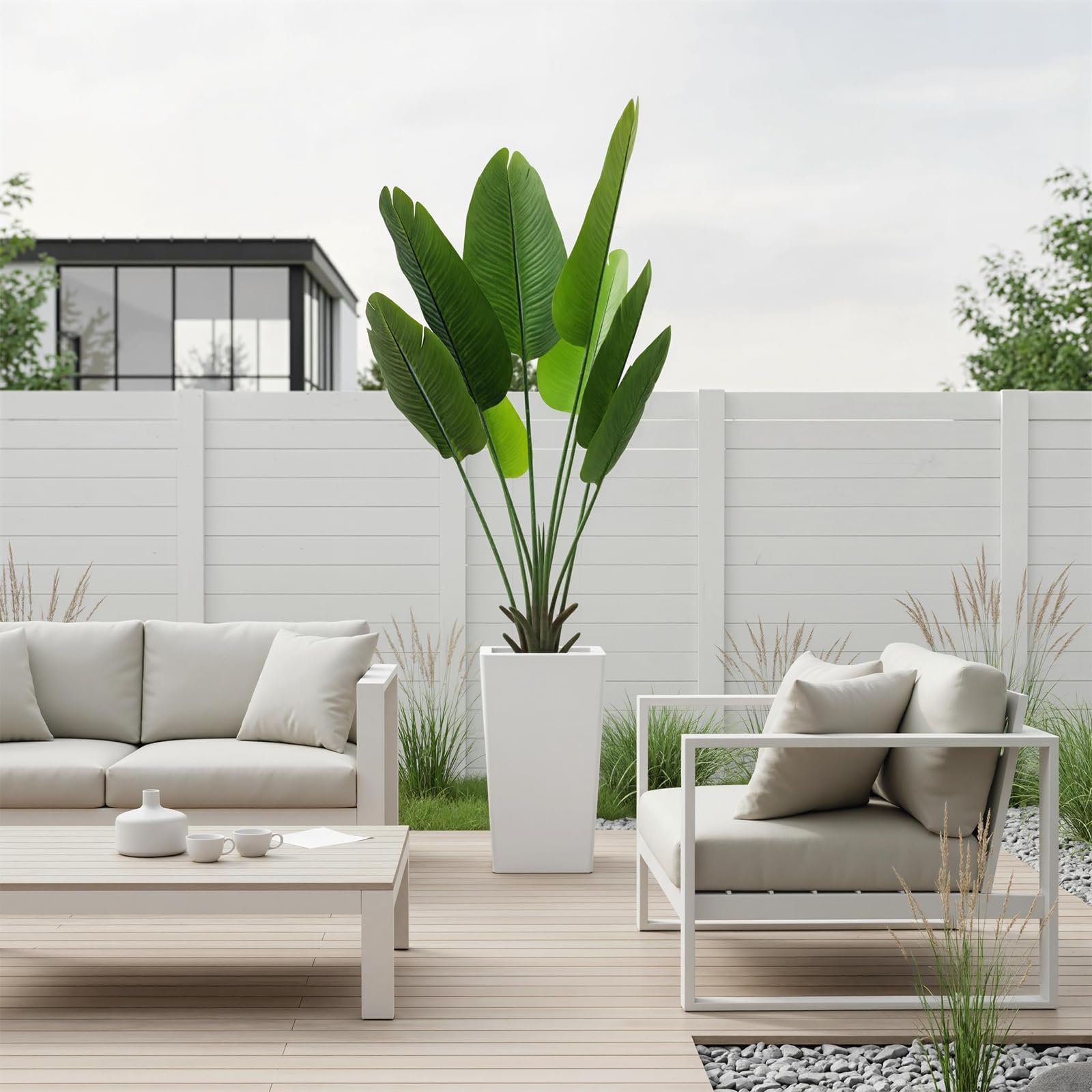 Planta artificial de Hoja de Banano 143 cm Garvee