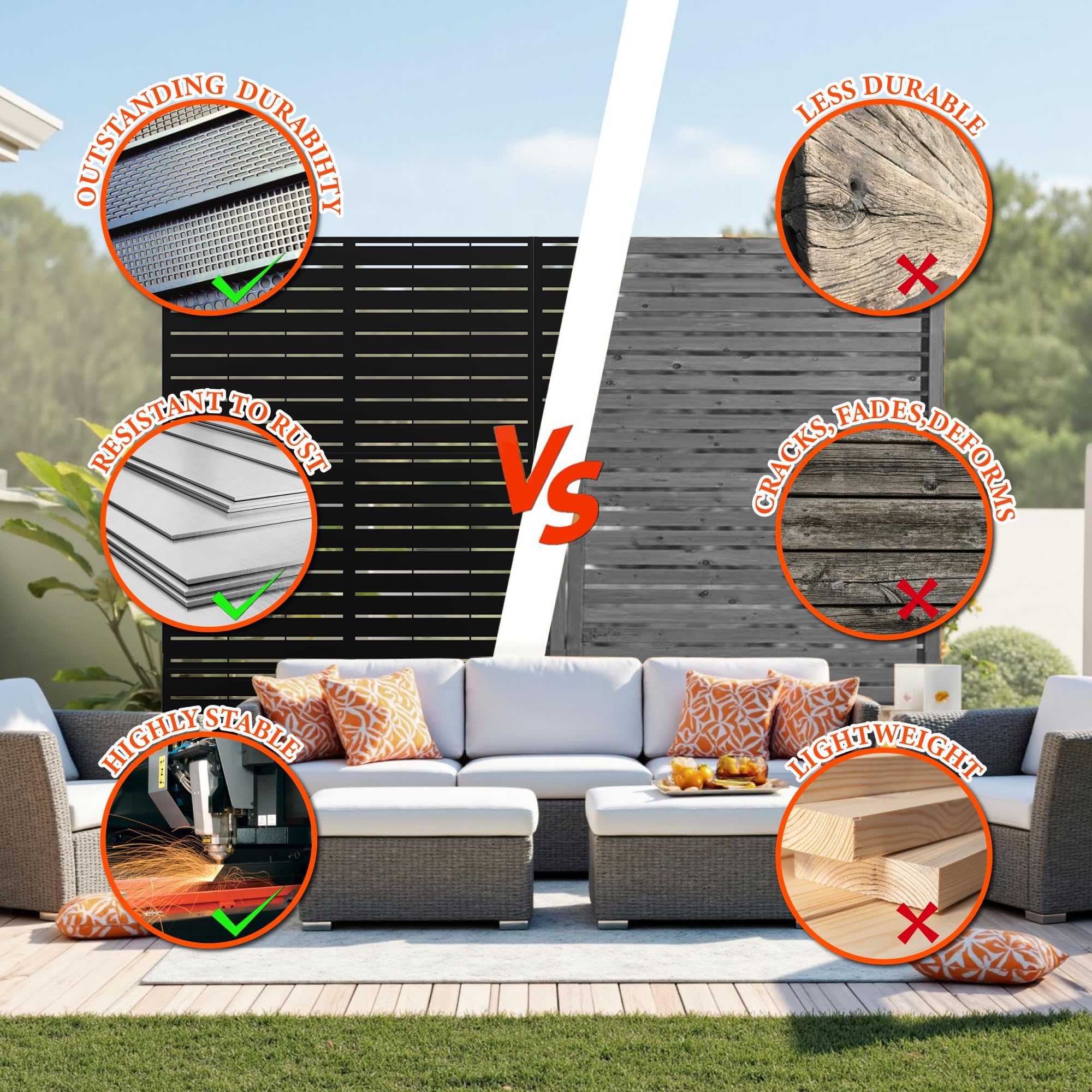 Instalación segura con panel de privacidad Garvee
